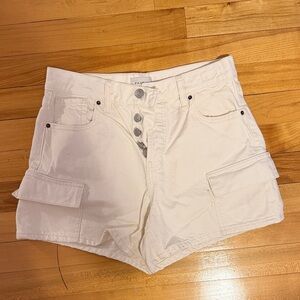 PacSun Cream Cargo Women Shorts